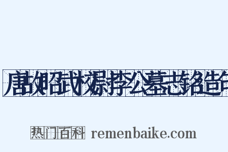 唐故昭武校尉李公墓志铭造句是什么意思的图片